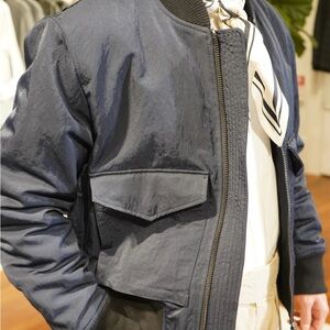 Banana Republic Dark Blue Bomber Jacket